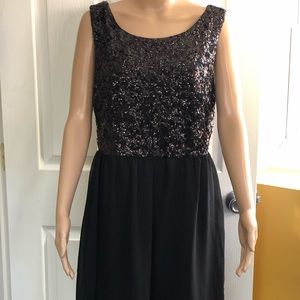 Black Sequins Dress